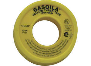 Gasoila - Gasoila Yellow Thred Tape 1/2in X 520in Roll - GOAYT71