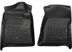 Husky Liner - 1216 F250/f350 Super Duty Reg Cab W/o Man Transfer Weatherbeater Front Floor Liners Black - HSL18721