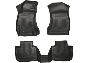 Husky Liner - 1221 Impreza Front/2nd Seat Weatherbeater Floor Liners Black - HSL99801