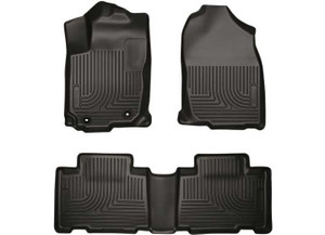 Husky Liner - 14c Corolla Fits Models With Automatic Transmission Only Front/2nd Seat Liners Weatherbeater Black - HSL99531