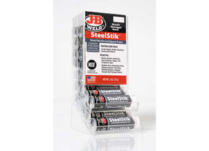 JB Weld - 20pc W/counter Display (steel Stik 8267) 1  Acrylic Counter Display & 20 Uncarded 2oz 8267 - JBW8267D-20
