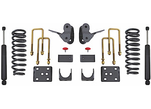 Maxtrac Suspension - 0408 F150ext/crew V8 2/4wd 2/4in Lowering Kit W/flip Kit/rear Shocks - MXTK333124