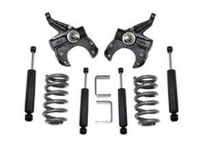 Maxtrac Suspension - 7586 C10 2wd 5.5/5in Lowering Kit And Flip Kit W/angle Correctors And Shocks(1.25in Rotors) - MXTK331155H