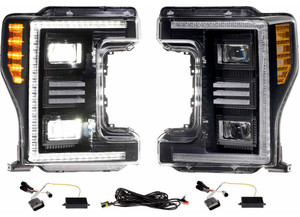 Morimoto Lighting - 1719 F250/f350 Xb Hybrid Led Headlights Set - MMLLF554.2