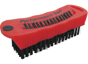 Performance Tool - Combo Fingernail Brush W/ Magnet Red - PRT20416