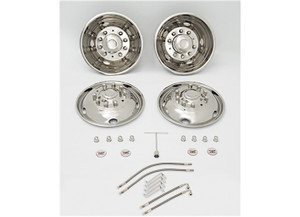 Phoenix USA - 05c Ford F450/f550 19.5in 10lug 5hh W/airmax Dotliner Simulator Set (nf25 W/aml1) - PHONF25M