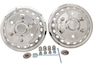 Phoenix USA - 06c Sprinter 3500 Dot Liner Wheel Simulator Set  Polished Ss (includes 2 Fronts & Hardware) - PHONS16AF