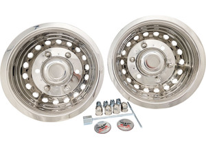 Phoenix USA - 06c Sprinter 3500 Dot Liner Wheel Simulator Set  Polished Ss (includes 2 Rears & Hardware) - PHONS16AR