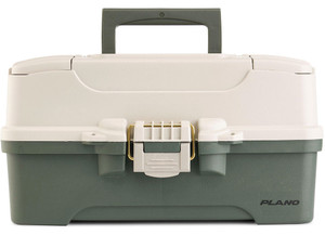 Plano - Threetray Tackle Box; Green/tan - PLNP000407