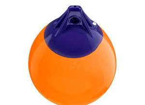 Polyform - 11in Diameter.  34.6in Circumference Buoy A1 Orange W/bar Code - PLY63-404-638