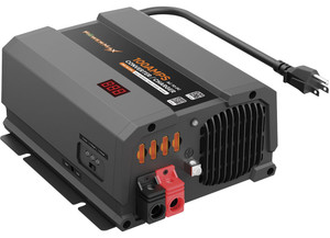 PowerMax - 100 Amp Smart Adjustable 12v Battery Charger & Power Converter W/ Meter - POMPM3-100-SME