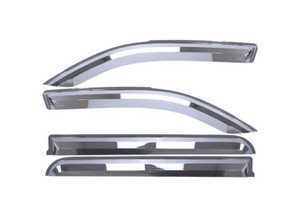 Putco - 19c Ram 1500 Quad Cab 4 Pc Chrome Element Window Visors - PUT480070