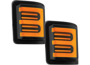 Recon Truck Accessories - 0816 F250/f350/f450 Superduty Side Mirror Lenses (2 Pc Set) Smoked Lens - REC264140BKS