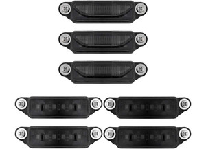 Recon Truck Accessories - 21c Ram 1500 Trx 7 Pc Fender & Hood Light Kit Smoked Lens W/ White Led Lights - REC264340WHBK