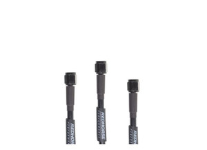 Red Horse Performance - Straight 3 To Straight 3 12in Pre Assembled Brake Line Black - RHP3302-03-12
