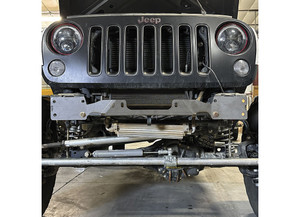 Savvy Offroad - 0718 Wrangler Krawler Lite Winch Plate With Recovery Point Raw - SVYSD0005