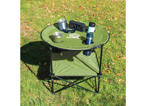 ShelterLogic - Rio 28in Diameter Fabric Round Portable Table  Moss - ASIFTR28-454-1