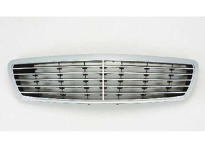 Sherman Parts - Grille Assy Avantegarde Pkg; W/o Proximity Cruise Control; Chrome/black Mb E55 Amg/e500/e350 0306 - SHE3529A-99-0