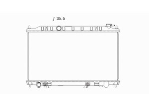 Sherman Parts - Radiator 1 Row W/ Or W/o Air W/ Or W/o Hdc 2.5l 4 Cyl Altima 0206 - SHE99891