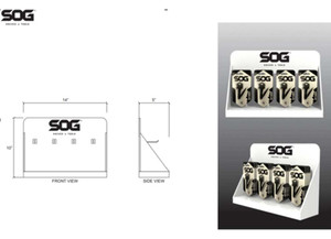 SOG/Cold Steel - Sog Key Knife Counter Display W/32 Pieces - SOGSOG-KEYKNIFEDISPLAY