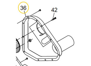 Suburban RV - Combustion Air Housing  Rear Half Only - SBN391059