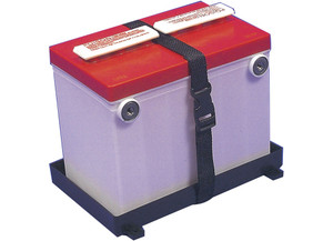 TH Marine - Narrow Fit 31 Series Battery Tray W/ Poly Web Strap - THMNBH-31P-20B