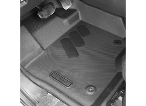 TigerTough - 15c F150 Supercrew W/ Rear Foldflat Storage 3pc Pro Floor Liners  Black - TGFF0561001-002