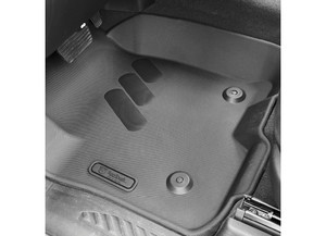TigerTough - 19c Silverado/sierra 1500/2500/3500 Crew Cab W/ Rear Storage 3pc Pro Floor Liners  Black - TGFF0661001-002