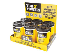 Tub O' Towels - Tub O' Towels 90 Towel Canister Counter Display - TUBTW90-CD