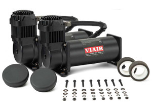 Viair Corporation - Dual 444 High Performance Stealth Black Compressors 200psi - VIA444DB