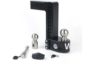 Weigh Safe - Cerakote 10in Drop Hitch With 2.5in Shank (10k/18.5k Gross Tongue Weight Rating)with Ws05 - WSFWS10-2.5-KA-CER-BLA