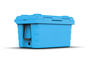 Wet Sounds - Blue Limited Edition 58 Qt Cooler W/built In Lithium Battery & Bluetooth Soundbar - WSDSHIVR-55-BLU