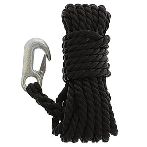 Seasense - Winch Rope Poly/tw 3/8"x 20' - Black - 50013044