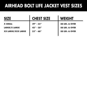 Airhead - Airhead Bolt Life Vest - 2xl/3xl - 30084-06-A-BR