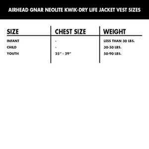 Airhead - Gnar Kwik Dry Neo Vest - Child - 30074-02-B