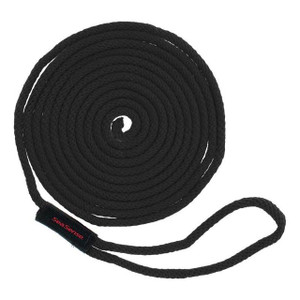 Seasense - Dock Line Mfp Sld/brd  1/2"x15' Black - 50013113