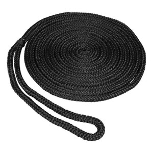Seasense - Dock Line Mfp Dbl/brd 3/8"x15' Black - 50013270
