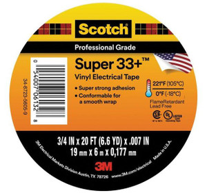 3m - Electrical Tape - Black (10) - 6130