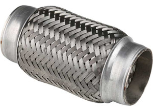 AP Exhaust - Flex Coupling 2.25in Core No Neck 6in Oal W/inner Braid - 8819IB