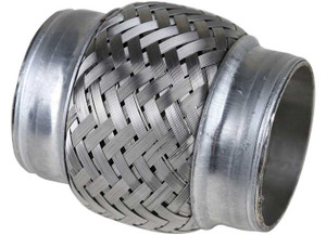 AP Exhaust - Flex Coupling 2.5in Core No Neck 4in Oal W/inner Braid - 8822IB