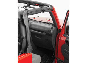 Bestop - 0718 Wrangler 2dr Door Surround Kit (for Cable Top) Black - 55010-01