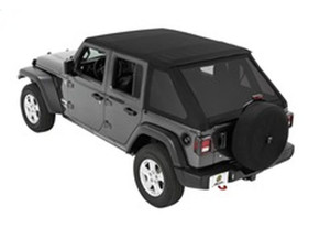 Bestop - 18c Jeep Wrangler Jl 4dr Trektop Slantback Soft Top; Black Diamond - 56863-35