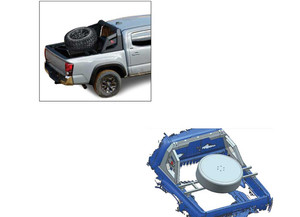 Blackhorse Off Road - 1424 Sierra 1500/2500hd Stark Tire Carrier Black - STC01