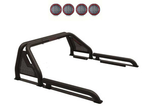 Blackhorse Off Road - 1924 Titan/titan Xd Gladiator Roll Bar Kit Modular Black - GLRB-01B-PLFR