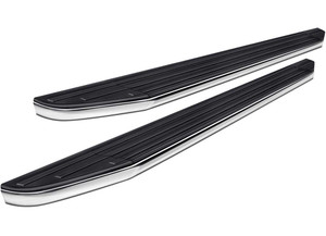 Blackhorse Off Road - 19c Ram 1500 Crew Cab Premium Running Boards Black - PR-R285