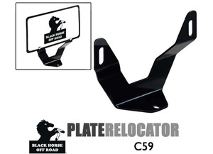 Blackhorse Off Road - Universal Plate Relocator Black - C59
