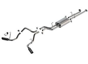 Borla Exhaust - 20c Silverado/sierra 2500 6.6l Catback Stype Exhaust System W/3.50in Black Tip - 140833BC