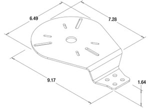 Buyers - Guarddogg Beaconstyle Warning Light Mounting Bracket - 851453