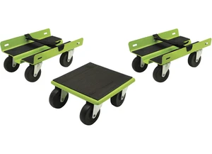 Extreme Max - Snowmobile Dolly (set Of 3)with 2.5 Caster Wheels Green - 5800.2006