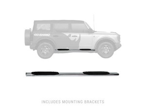 Go Rhino - 21c Bronco 4in Oe Xtremecomplete Kit:sidesteps + Brackets Polished - 684412971PS